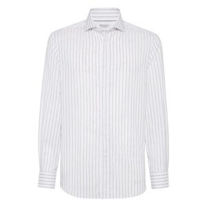 Brunello Cucinelli Men Striped Shirt